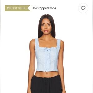 SNDYS: x REVOLVE Cottage Top in Blue